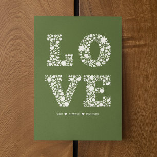 Festiva "Te quiero, siempre, para siempre", tarjeta de amo