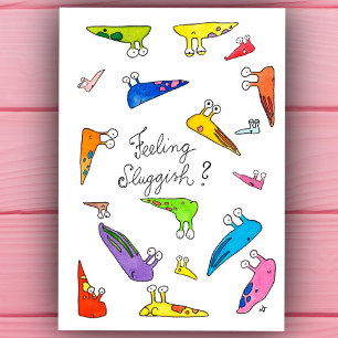 Festiva ¿Te sientes deprimido? Ponte bien pronto. postal