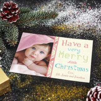 Festiva Ten una tarjeta de fotos navideña muy dulce