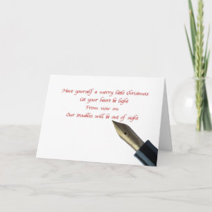 Festiva ten una tarjeta de navidades alegres