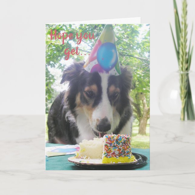 Festiva "¡Tener tu pastel y comerlo también!" Tarjeta de N (Anverso)