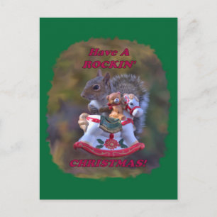 Festiva Tener una postal de los Navidades de Rockin