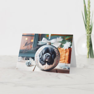 Festiva Terrestres de Terranova con tarjeta de adorno de N