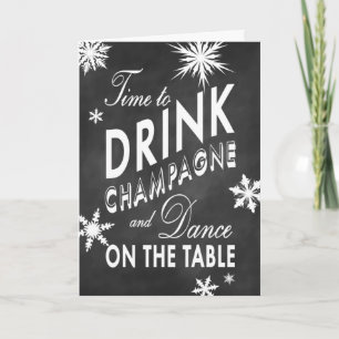 Festiva Tiempo de Chalkboard para tomar la tarjeta de vaca