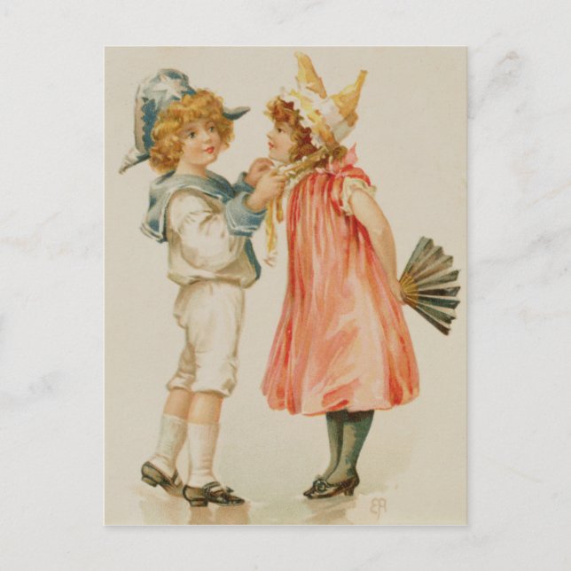 Festiva Tiempo de fiesta, postal de Navidades (Anverso)