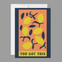 Tienes esto - Sobria tarjeta de motivación para vi