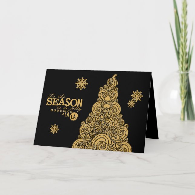 Festiva Tis la tarjeta de felicitación del día de fiesta (Anverso)