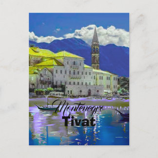 Festiva Tivat Montenegro, postal moderna, Arte de Viajes C