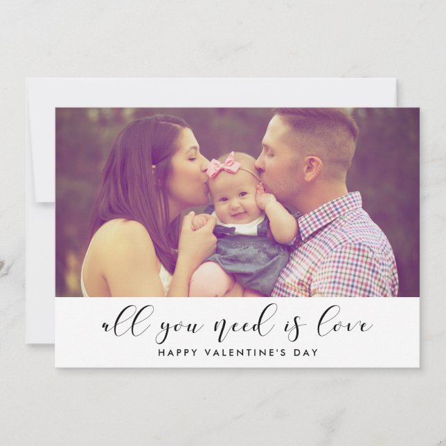 Festiva Todo lo que necesitas es una tarjeta de El día de  (Anverso)