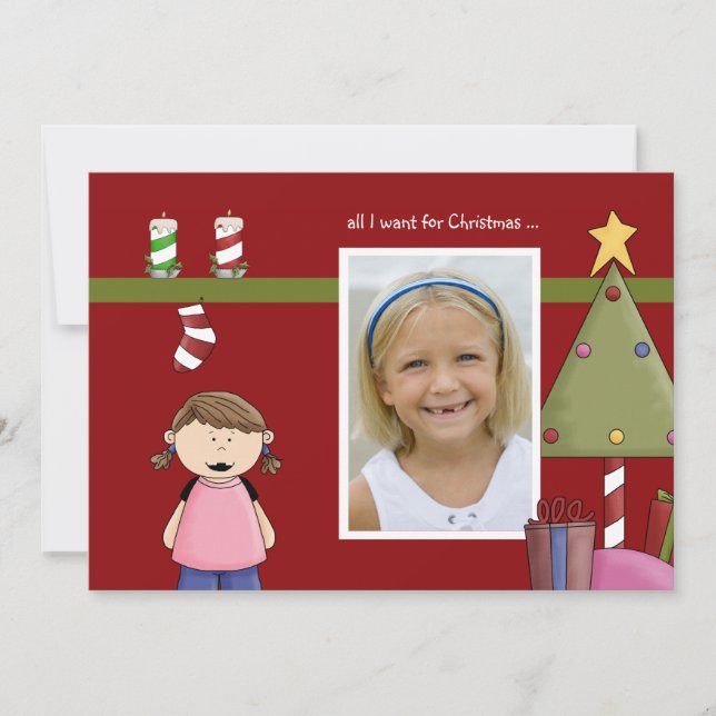 Festiva Todo lo que quiero para Navidades (g) Tarjeta de v (Anverso)