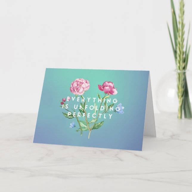 Festiva Todo se despliega perfectamente ~ tarjeta doblada (Anverso)