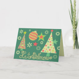 Festiva Todo tarjeta de felicitación del día de fiesta del