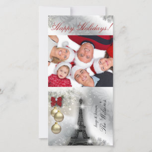 Festiva Torre Eiffel París de la tarjeta de la foto del
