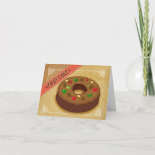 Festiva Torta de Frutas: Tarjeta de Vacaciones