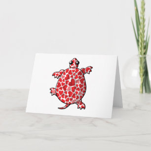 Festiva Tortugas de la tarjeta del día de San Valentín