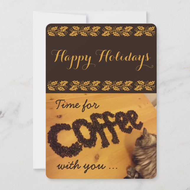 Festiva Traeré la tarjeta del café de RoseWrites (Anverso)