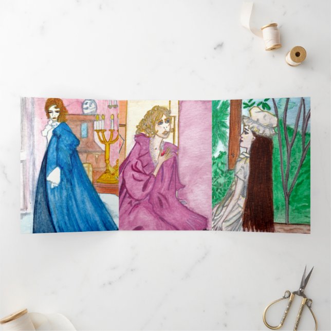 Festiva Tríptica Tarjeta de Sombras #3 (Interior)