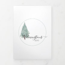 Triple 3 tarjeta acuarela fotográfica