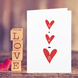 Festiva Tú Más Yo Tarjeta del Día de San Valentín o cualqu