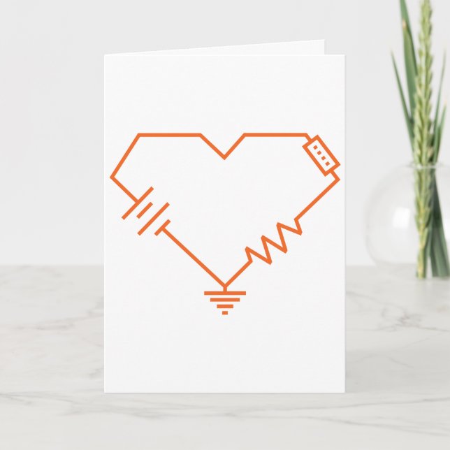 Festiva Tú rotas mis circuitos - Tarjeta de San Valentín d (Anverso)