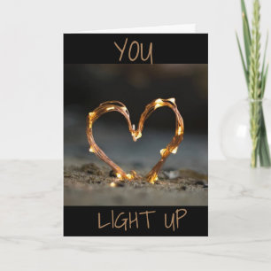 FESTIVA TU TARJETA DE AMOR "ILUMINAS MI VIDA"