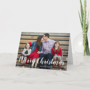 Festiva Tu tarjeta de fotos de vacaciones de invierno con 