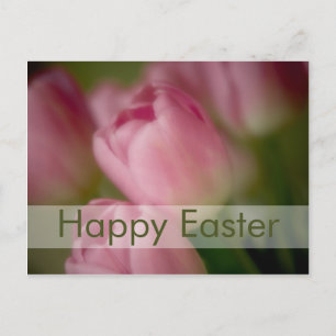 Festiva Tulipanes rosados • Postal de Pascua
