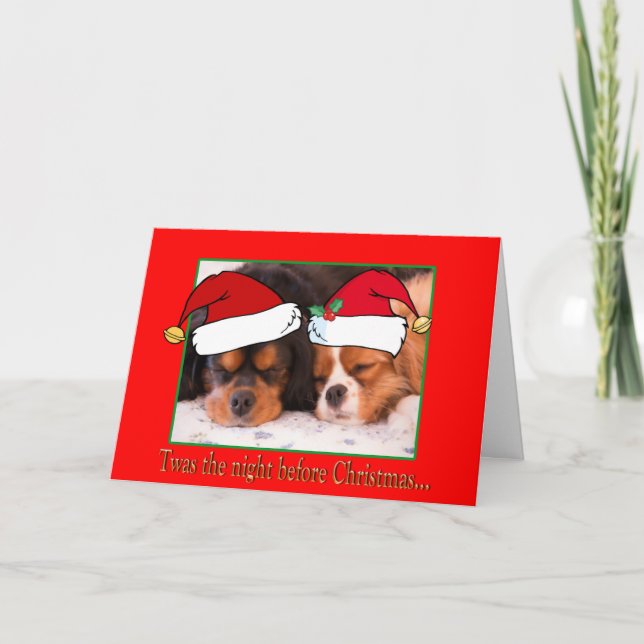 Festiva Twas la noche antes de la tarjeta de los (Anverso)