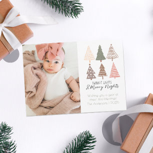 Festiva Twinkle Lights y Merry Nights Cuesta tarjeta de va