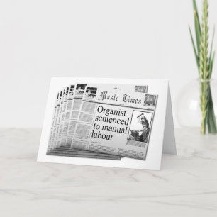 Festiva (UK sp.) Tarjeta de Navidades divertidos para orga