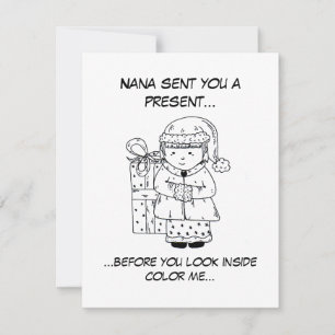 Festiva Un regalo de la tarjeta de vacaciones de Nana