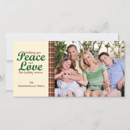 Festiva Un toque de la tarjeta fotográfica de vacaciones