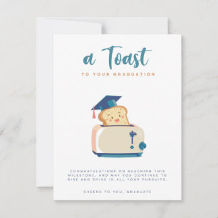 Festiva Una brindis a tu tarjeta de felicitación de gradua