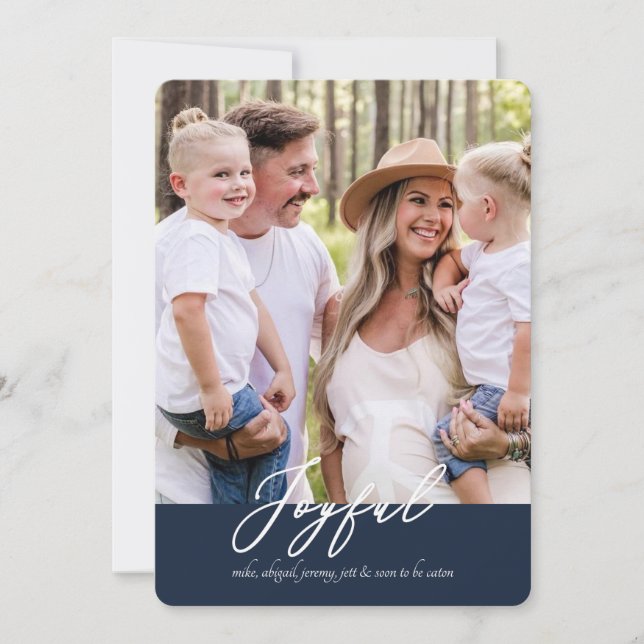 Festiva Una en el camino a la tarjeta de Navidades (Anverso)