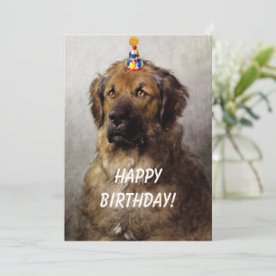 Festiva Una hazaña con la tarjeta de cumpleaños. Leonberge