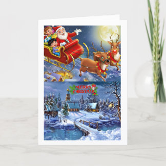 Festiva Una hermosa tarjeta de Navidades