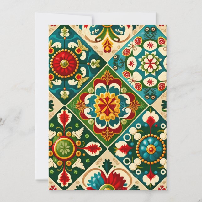 Festiva Una hermosa tarjeta de vacaciones felices (Anverso)