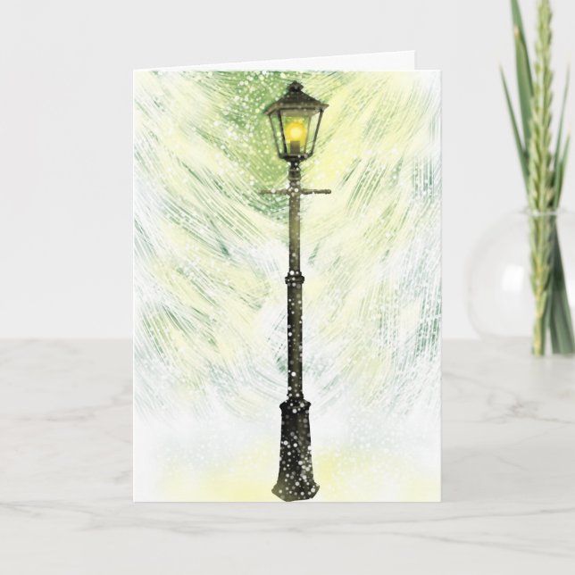 Festiva Una luz en la tarjeta de felicitación de las (Anverso)