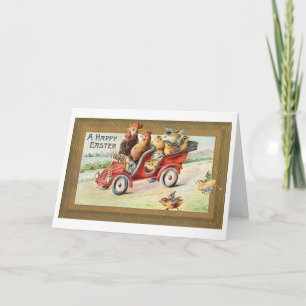 Festiva ¡Una Pascua Feliz! Tarjeta de felicitación de Pasc