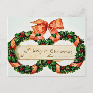 Festiva Una postal de vacaciones de Navidades brillantes