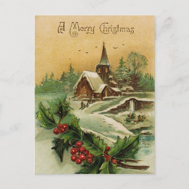 Festiva Una postal navideña feliz (Anverso)