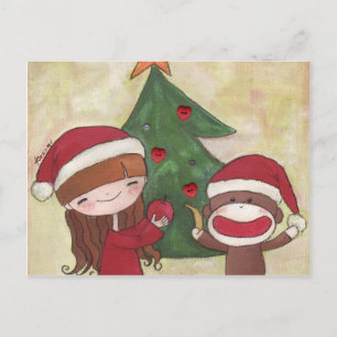 Festiva Una postal navideña muy feliz
