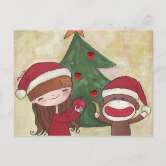 Festiva Una postal navideña muy feliz