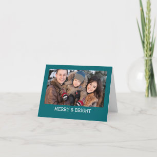 Festiva UNA SIMPLE Tarjeta FOTOGRÁFICA DE VACACIONES