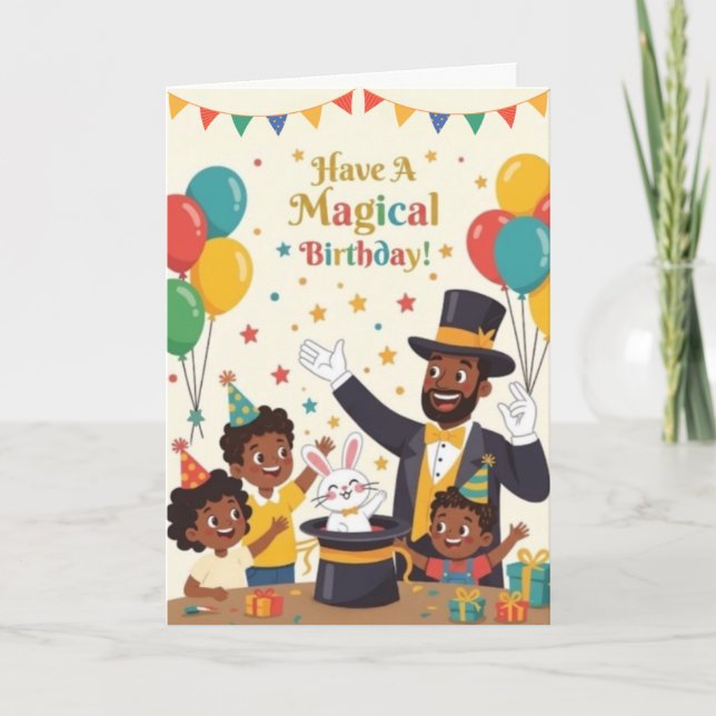 Festiva Una tarjeta de cumpleaños mágica (Anverso)