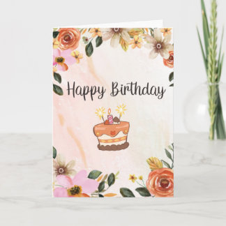 Festiva Una tarjeta de felicitación de cumpleaños para cal