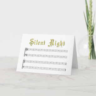 Festiva Una tarjeta de felicitación nocturna realmente sil