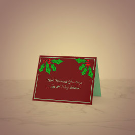 Festiva Una tarjeta de felicitación para Navidades de Holl
