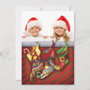 Festiva Una tarjeta de foto de Navidades llenos de sueños