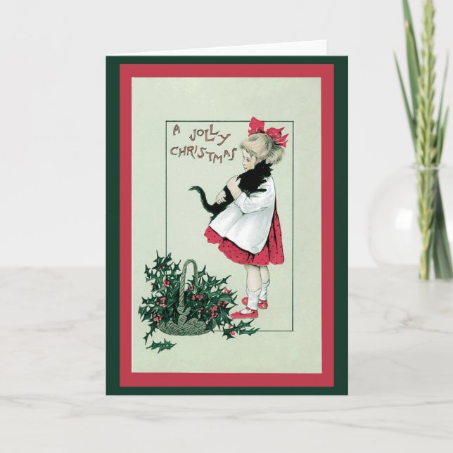 Festiva Una tarjeta de Navidades joly (Anverso)